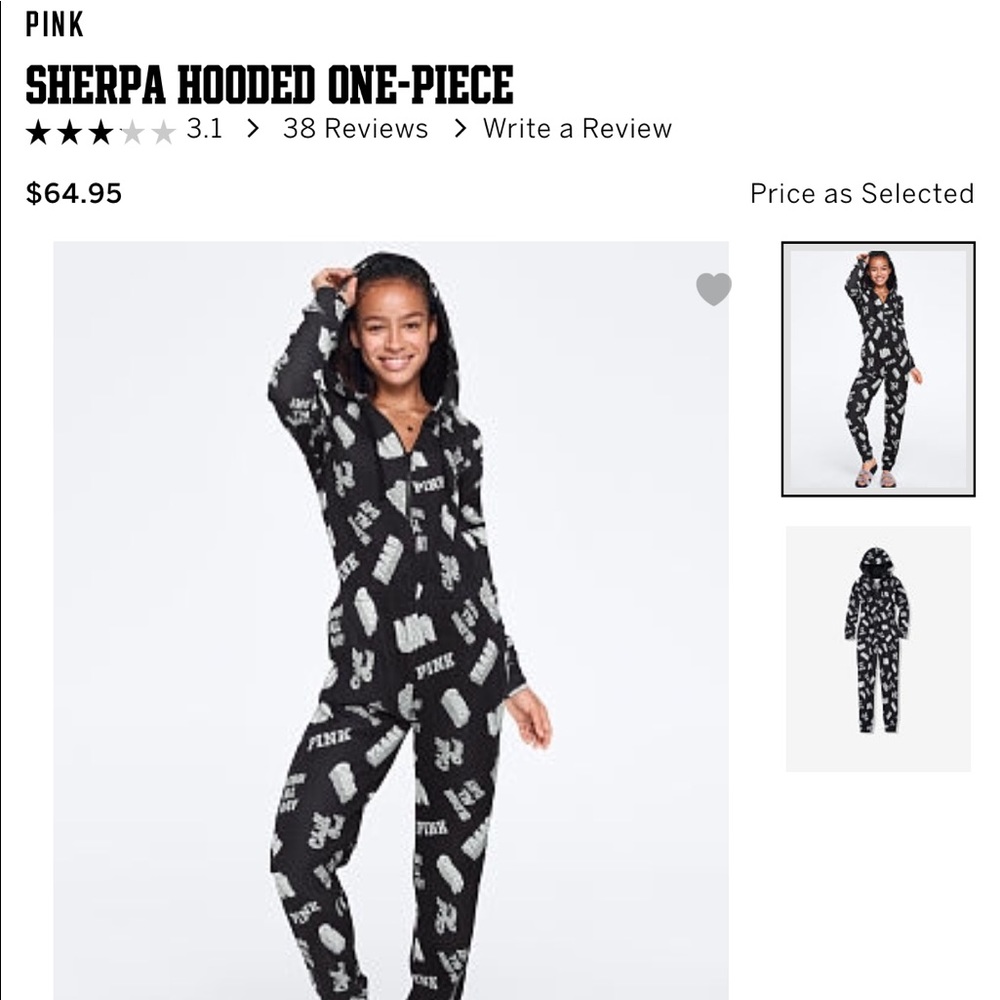 Pink Victoria Secret pajama jumpsuit